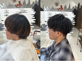 プロデュース 成瀬店(Produce)の写真/ご自宅での再現性も◎メンズカット＆パーマで周りと差がつくスタイルを成瀬で体験できます［成瀬駅］