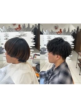 ご自宅での再現性も◎メンズカット＆パーマで周りと差がつくスタイルを成瀬で体験できます［成瀬駅］