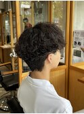 波巻きパーマ