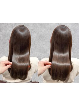 完全マンツーマンで丁寧にカウンセリングし、今までにない美しさを体感できる縮毛矯正を。