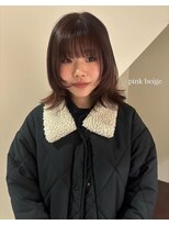 メゾンシアー(Maison Sheer) くすみピンク/ミディアムレイヤー