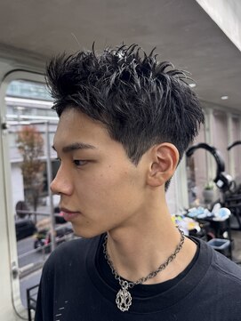 ニコ トウキョウ ロジック(nico TOKYO Logic) 刈り上げアップバングスパイキーショートパーマスパイラルパーマ