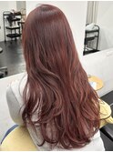 ロングレイヤーカット顔周りレイヤーウルフハッシュカット韓国