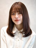 ガーデンヨコハマ(GARDEN YOKOHAMA)&nbsp;ココアブラウン 髪質改善 ミディアム 似合わせカット