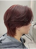 【NARE NOE】韓国風ウルフ×ブリーチ1回でできる赤髪