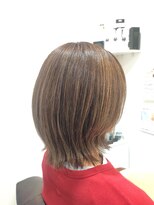 ヘアー グリーン(hair green) 30代40代50代/白髪ぼかしハイライト/くびれボブ