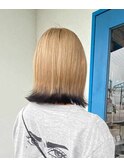 似合わせカットメルティカラー着物フェミニンロング