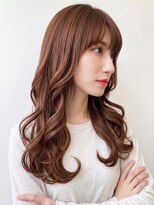 コア(CoRe.gn)&nbsp;ウェーブロングヘア美髪パーマニュアンスロングパーマ似合わせ