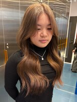サンクマーケット 渋谷(cinq MARKET) 透明感ヘーゼルベージュのレイヤーカット
