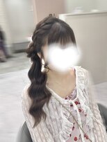 クラン 北新地店(Clan)&nbsp;サイドお団子ポニー/北新地ヘアセット