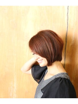 アンソレイユ ヘアー ガーデン(ensoleille hair garden) 秋色艶カラー