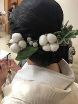 和装セット＊気品ある夜会巻きスタイル 結婚式 二次会 花嫁