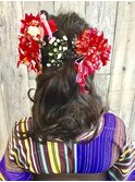 袴や着物のヘアーセットと着付は北区表町ヘアスペースムーンで！