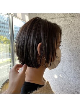 アンフェインド02(UNFEIGNED 02) クラゲヘアー/小顔に見せるヘア/ココアベージュ/伏見/栄