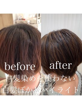 アッシュ 高幡不動店(Ash) 【Ash高幡不動×山崎】白髪染め使わない白髪ぼかしハイライト14