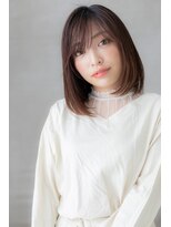 カバーヘア ブリス 戸田公園西口店(COVER HAIR bliss)&nbsp;ヘーゼルベージュ小顔切りっぱなしボブ304Z戸田公園20代30代40代