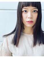アットグレイス(@grace) ぱっつん前髪セミロングニュアンスカラー金沢◎20代30代40代50代