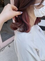 ワークスヘアー(WORKS HAIR)&nbsp;ピンクブラウン×インナーピンク