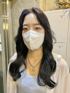 カリーナコークス 原宿 渋谷(Carina COKETH) 暗髪カラー/ブルーブラック/インナーカラー/ダブルカラー/韓国風