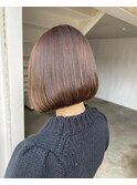 秋ベージュとボブ