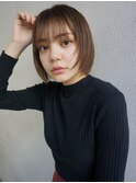 【buZonブゾン】顔まわりレイヤー×ナチュラルボブ