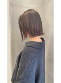 ぷつっと可愛い切りっぱなしボブ/艶髪ボブ【綾瀬/北千住/亀有】