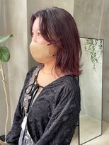 テトヘアー(teto hair)&nbsp;ピンクカラー　暖色カラー　赤髪　ラベンダー　紫