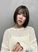 ぱつっとボブ