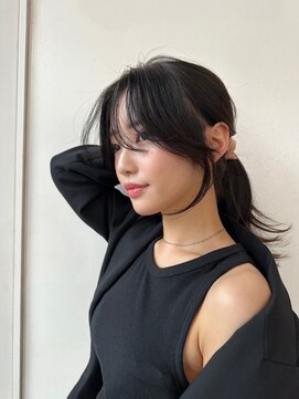 ベル 銀座並木通り店(Belle) 上品さと可愛さと色気のあるヘアです。　顔まわりのゆるレイヤー