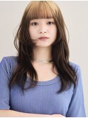 イメチェンヘアスタイル ハッシュカット フルバング 似合わせ