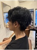刈り上げないパーマスタイル
