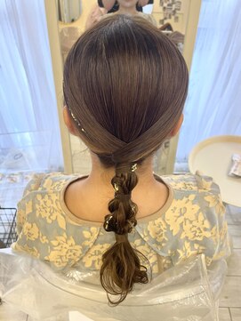 ヘアメイクアンドセットサロン リッコ(Hair make&set salon Ricco) タイト編み下ろし