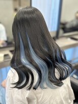 アドラ(ADLLA) インナーハイトーンカラー！ペールブルー！