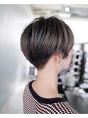【SHARON原宿】ハイライトカラー×刈り上げマッシュショート