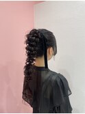 ポニーテールアレンジ