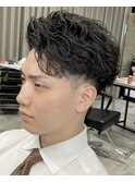 フェザーパーマ/メンズ/刈り上げ/眉毛/ツイスト