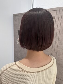 アッシュ 宮前平店(Ash) チェリーレッド／小顔ボブ