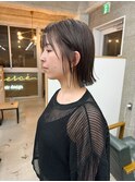 オリーブグレー☆外ハネボブ