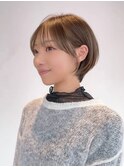 ショートおくれ毛前髪カット美髪韓国ヘア_ba549981
