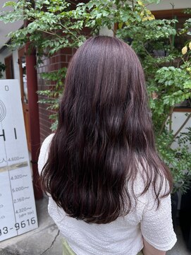 ヘアーラボ ハチ(HAIR LABO HACHI) 暗髪ピンクグレー