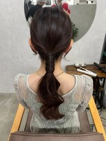 エイム(AiM)&nbsp;タイトヘアセット/ヘアセット//ローポニー/結婚式ヘアセット