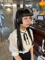 ギフトサニーサイド(gift sunny side)&nbsp;しっかり目立つ＊幅太めの姫カット