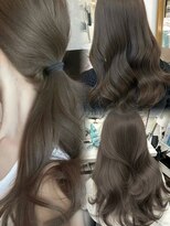 アマトウキョウスマートサロン(AMA TOKYO×Smart Salon) オリーブグレージュ グレージュ 透明感カラー