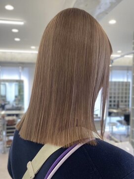 サンクマーケット 渋谷(cinq MARKET) 渋谷ダブルカラー切りっぱなしボブタッセルボブブラウンカラー