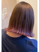 ビオトープミヨシ(Bio-Top MIYOSHI)&nbsp;色っぽ「ダークグレージュ×ピンクグラデーションボブ」