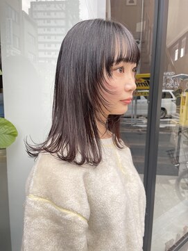 ヘアー アイス ルーチェ(HAIR ICI LUCE) 小顔ヘア 姫カット ミディアムレイヤー レイヤーカット 山中