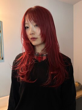 チーカ(chica) ワインレッド/チェリーレッド/ハッシュカット