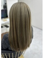 ヘアーメイク クーラ 行橋店(Hair make CURA)&nbsp;艶髪ロングヘア髪質改善透明感カラーメッシュベージュカラー