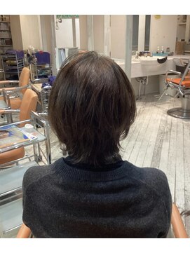 アシャ ヘアー ソリューション 神戸店(asha hair solution) イメチェン/ピンクベージュ/アンブレラカラー/前髪/摂津本山