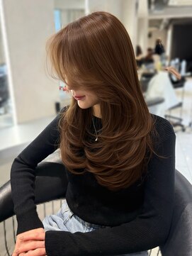 ユーフォリア 池袋東口駅前店(Euphoria) かきあげ前髪/毛流れ美人/毛流れレイヤー/大人ヘア